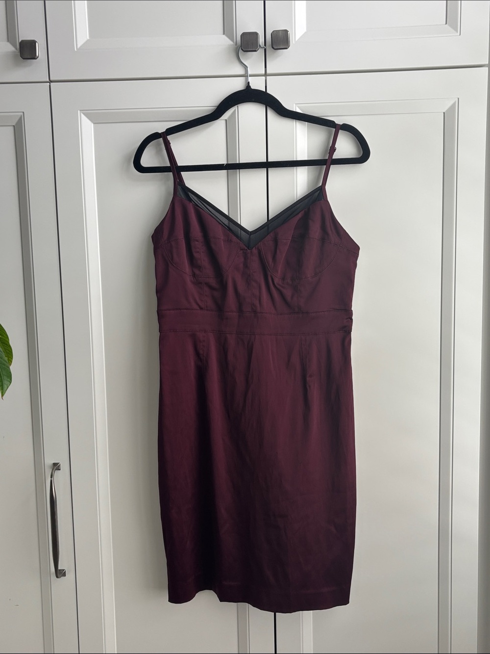Dynamite Burgundy Spaghetti-Strap Mini Dress